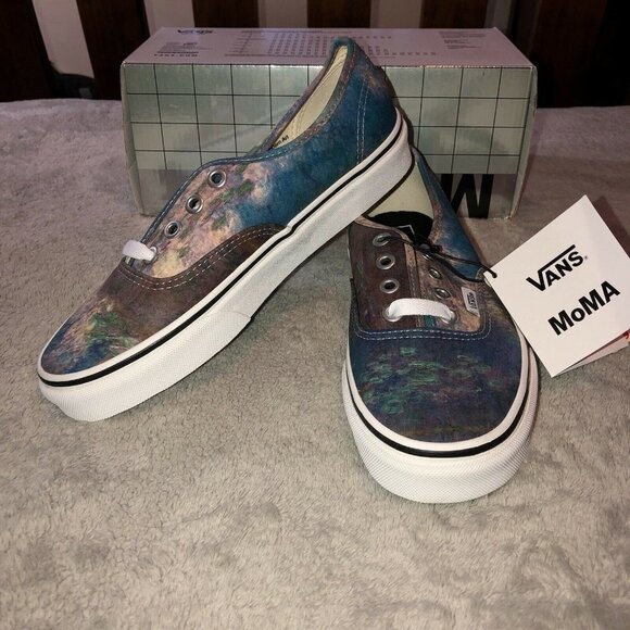 VANS Authentic Moma CLAUDE MONET Water Lily SNEAKERS Size Mens 5- Womens 6.5 - Picture 5 of 14